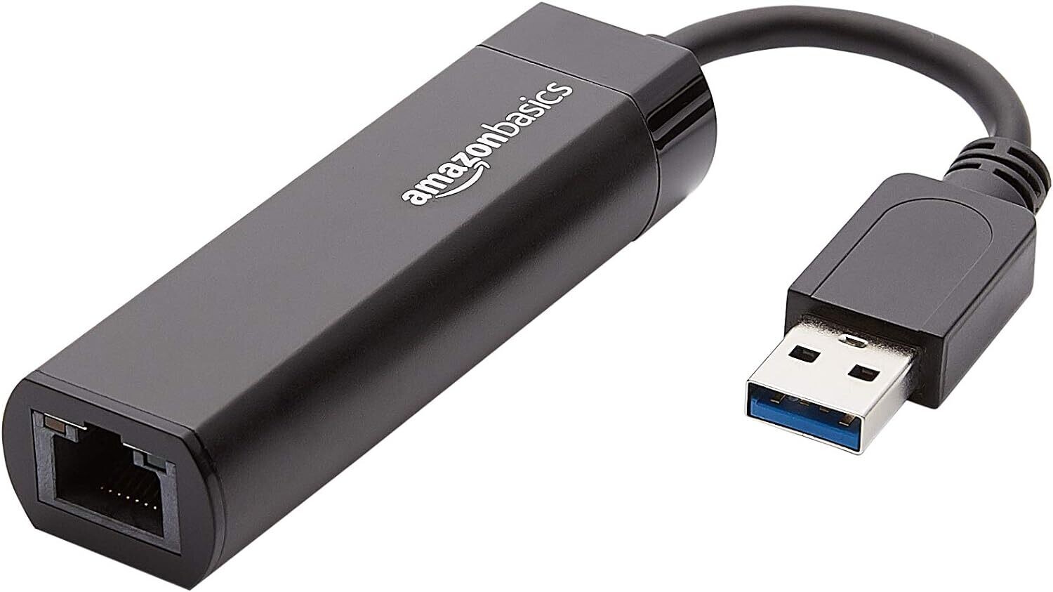 Adaptador de Internet Ethernet Gigabit USB 3.0 a 10/100/1000 Amazon Basics