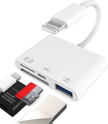 Lector de tarjetas de memoria sd  Lightning para Iphone