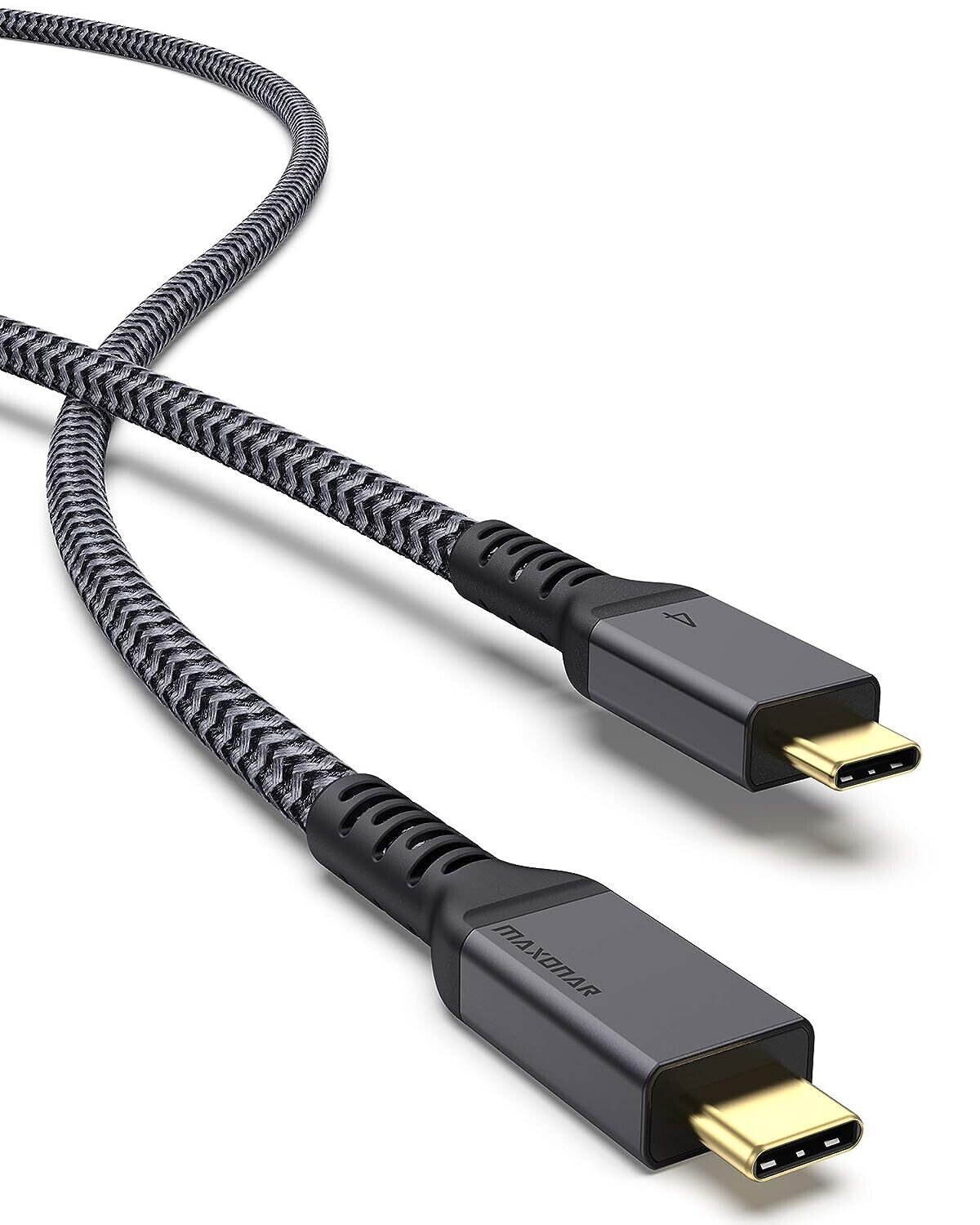 Cable Thunderbolt 4 de 40 Gbps con carga de 100 W y 8K/5K @60 Hz Maxonar 1 metros