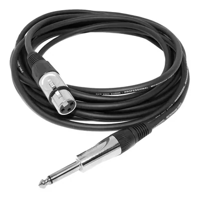 Cable Canon Xlr A Plug 6.5mm Para Microfono 3 Metros
