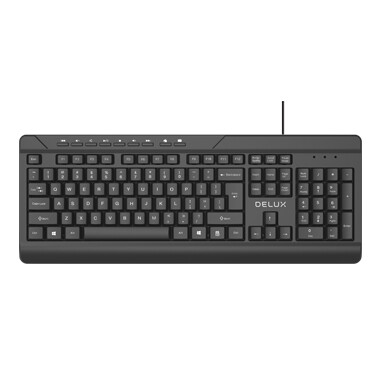 DELUX - TECLADO USB K7010U BLACK