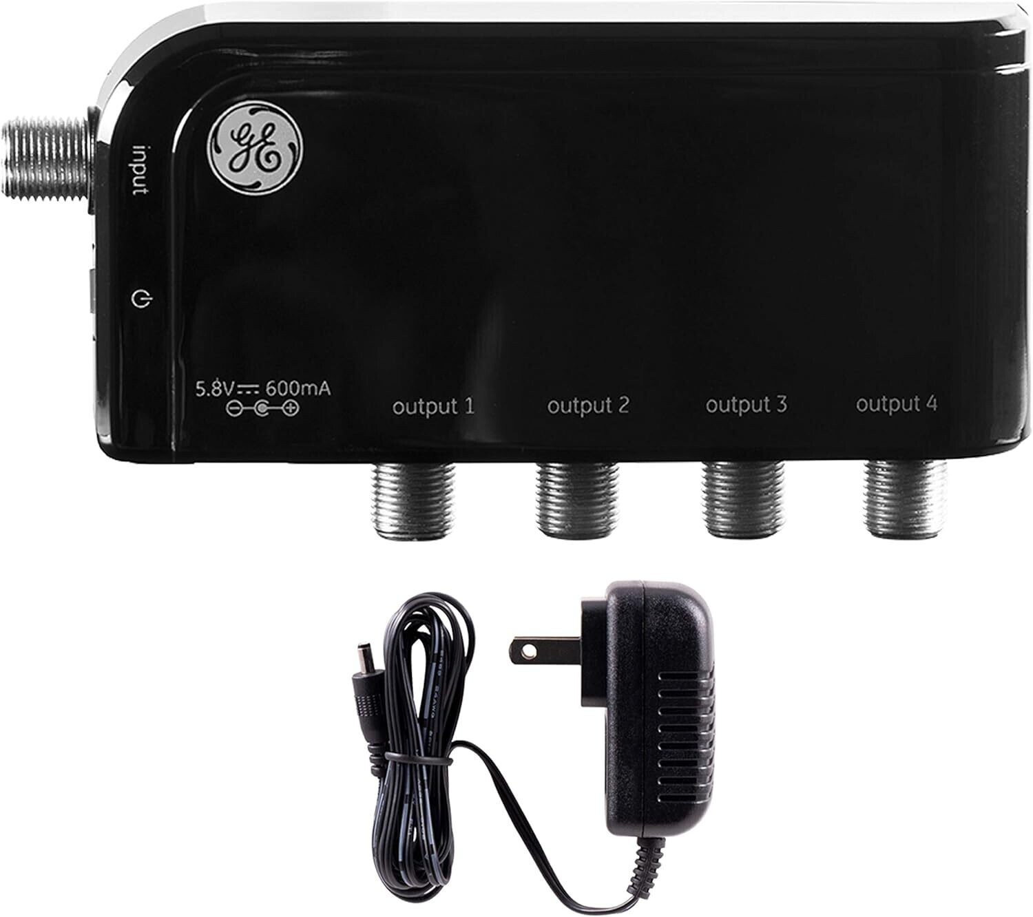 Amplificador de antena de TV digital HD de 4 vías GE