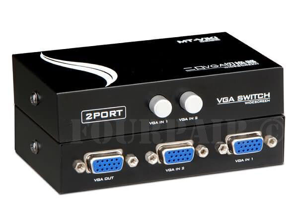 Switch VGA 2 en 1 salida 2 puertos