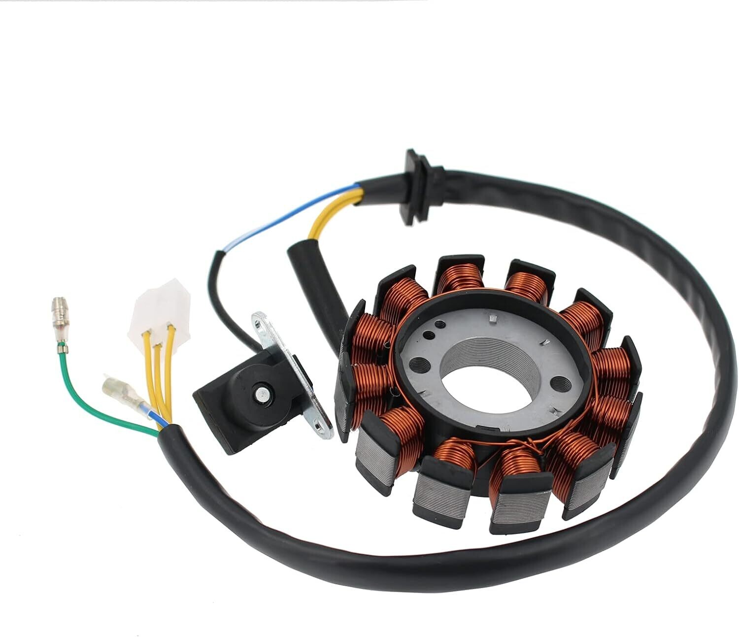 Glixal ATMT1-155-12 GY6 125cc 150cc 180cc 200cc 12 bobinas Magneto estator para scooter chino ciclomotor ATV Go Kart Quads 152QMI 157QMJ motor (tipo CC disparado)