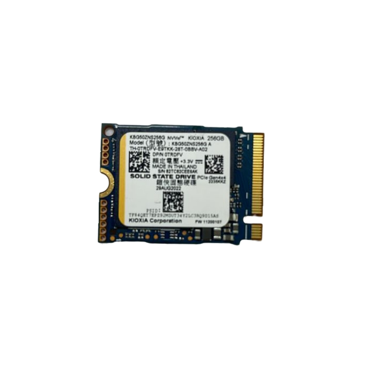 Disco duro Kioxia 256GB M.2 PCI-e NVME (Open Box)