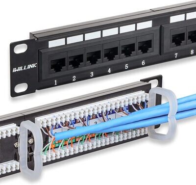 Panel de conexión Cat6 24 puertos iwilllink