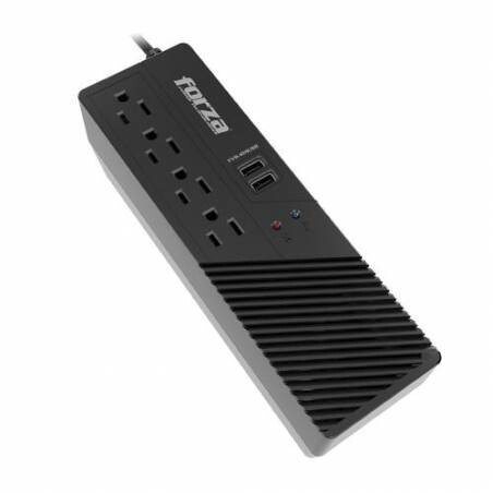 Regulador de Voltaje Automático Forza 1000 VA 4 contactos 2 USB