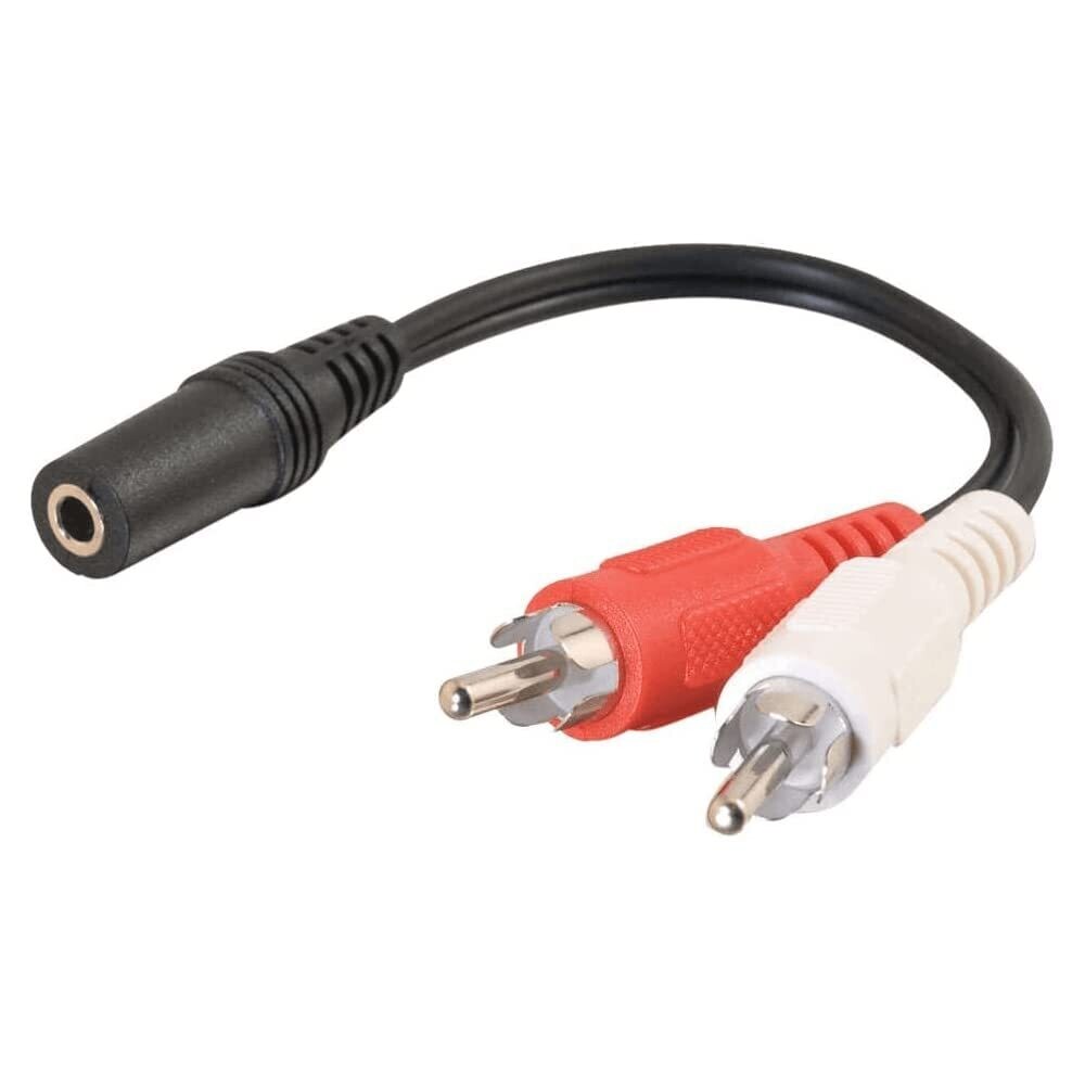Cable Audio Estéreo Hembra de 3.5 mm a 2x RCA macho