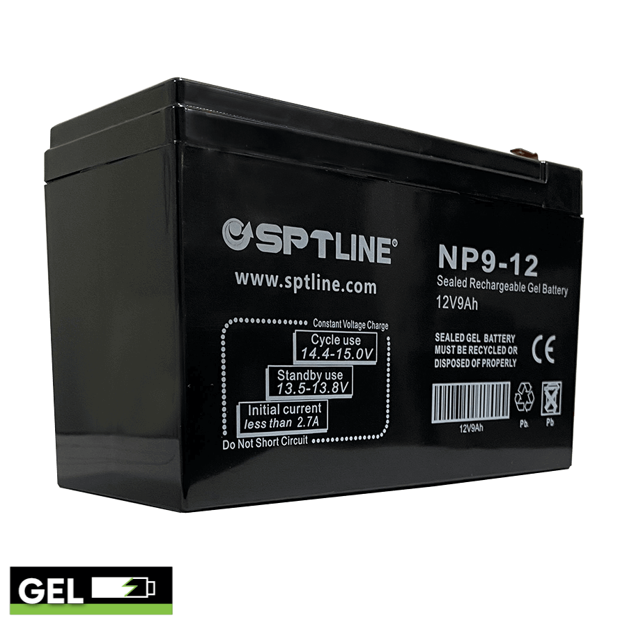 Batería 12v 9ah Recargable Sptline para Ups Cerco Eléctrico