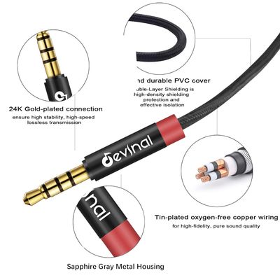 Cable auxiliar TRSS de 4 polos de 1 metros, Devinal