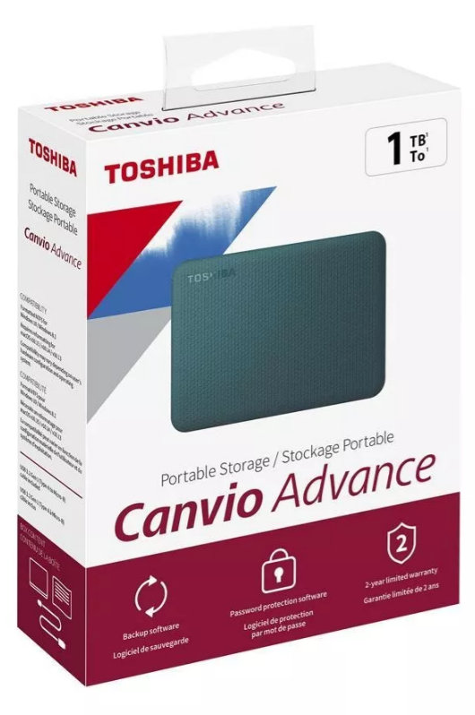 Disco Duro Externo Toshiba Canvio Advance 1tb 2.5 Usb 3.2