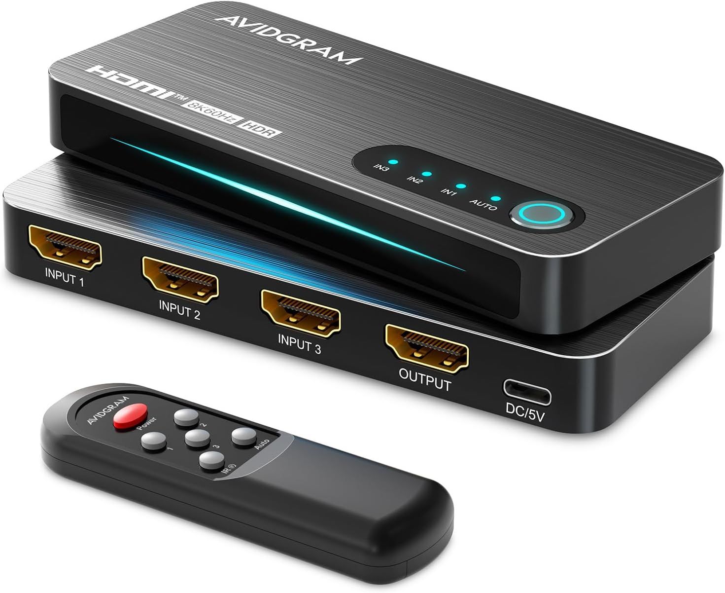 Switch 3x1 HDMI 2.1, AVIDGRAM 8K