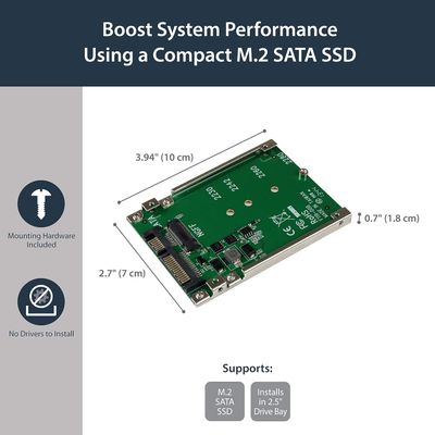 Adaptador de SSD SATA M.2 a SATA de 2,5"
