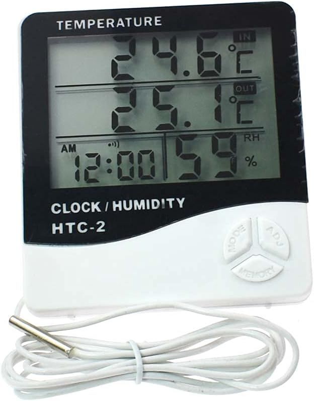 Termometro digital higrómetro, HTC-2 LCD