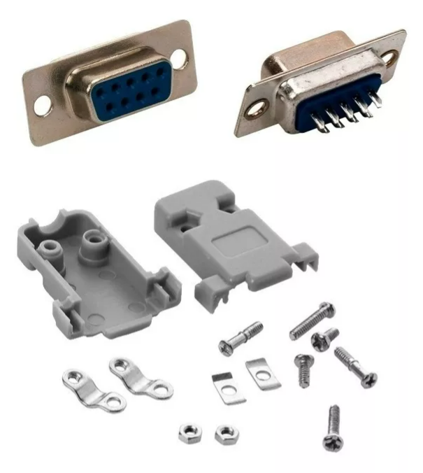 Conector de soldadura RS232/DB9 Hembra
