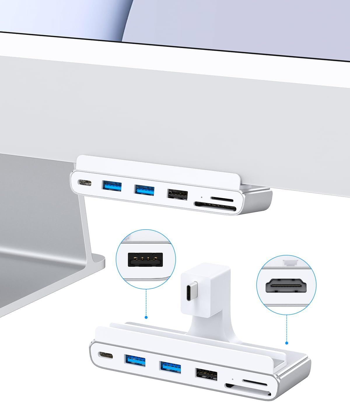 hUB USB-C PARA iMac 8 en 1 con HDMI 4K@60Hz