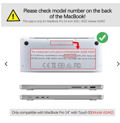 Funda para MacBook Pro de 14 pulgadas, A2442/A2779 (La gran ola de Hokusai)