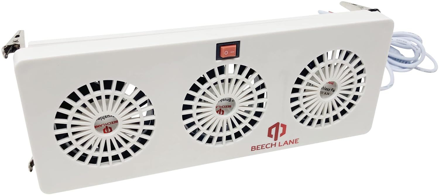 Ventilador de aleta para refrigerador de 12 V, Beech Lane