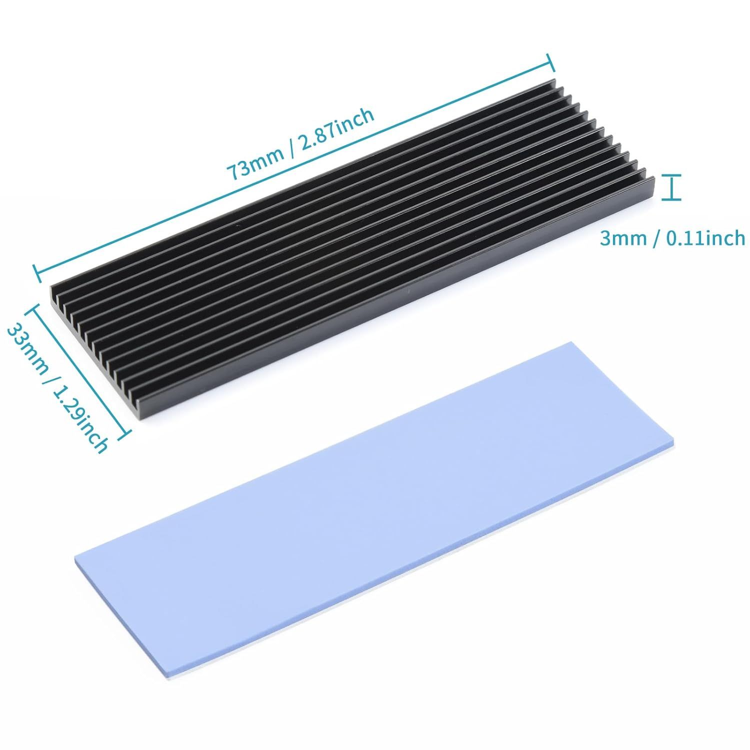 Disipador de calor para M.2 SSD 2280 NVME, ELUTENG