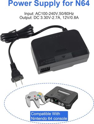Fuente de Poder para N64 y cable AV
