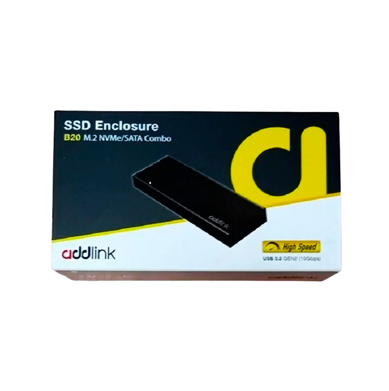 Case para SSD M.2 USB Addlink B20 dual (NVMe/SATA)