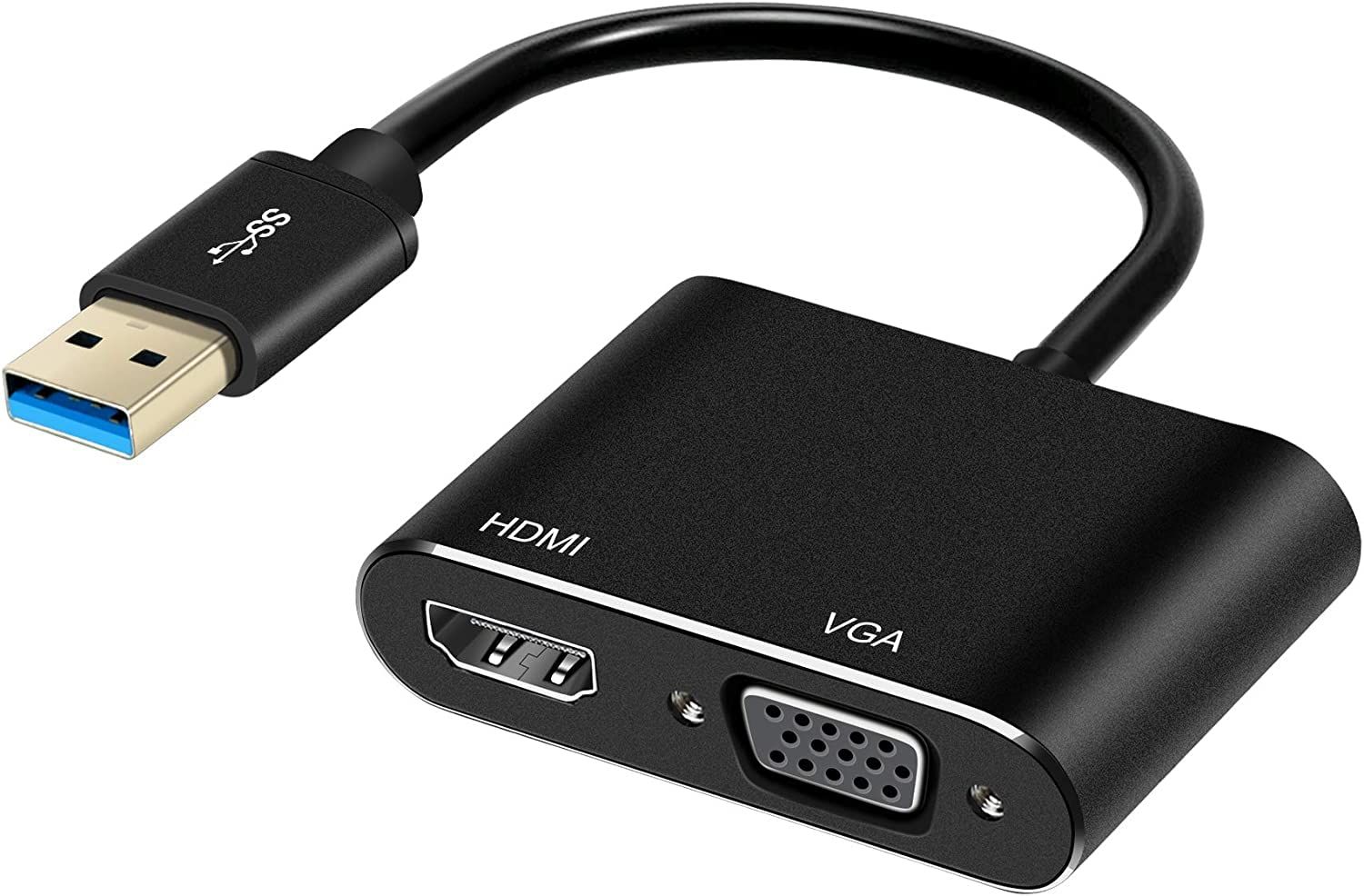 Adaptador USB 3.0 a HDMI y VGA 2 en 1