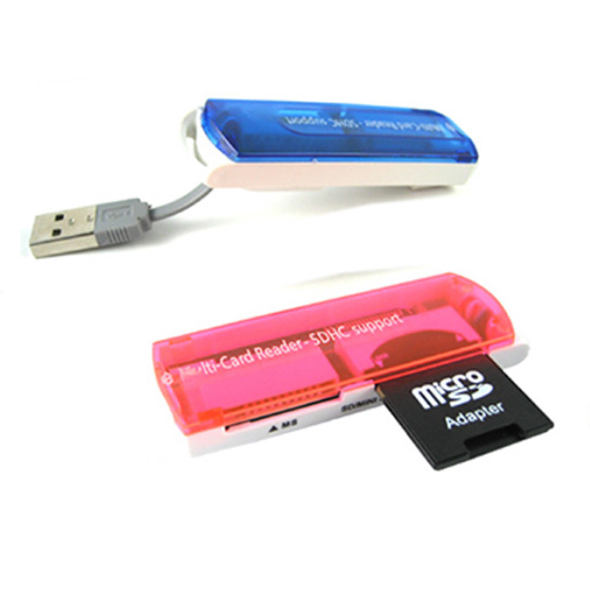 Lector de memoria 6-en-1 USB 2.0, AMS