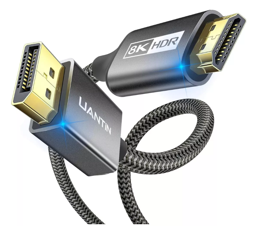 Cable Uantin Displayport A Hdmi 8k 1.8metros