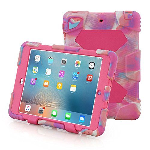 Funda Para iPad Air 2, Aceguarder pink camo/rose 9.7 pulgada