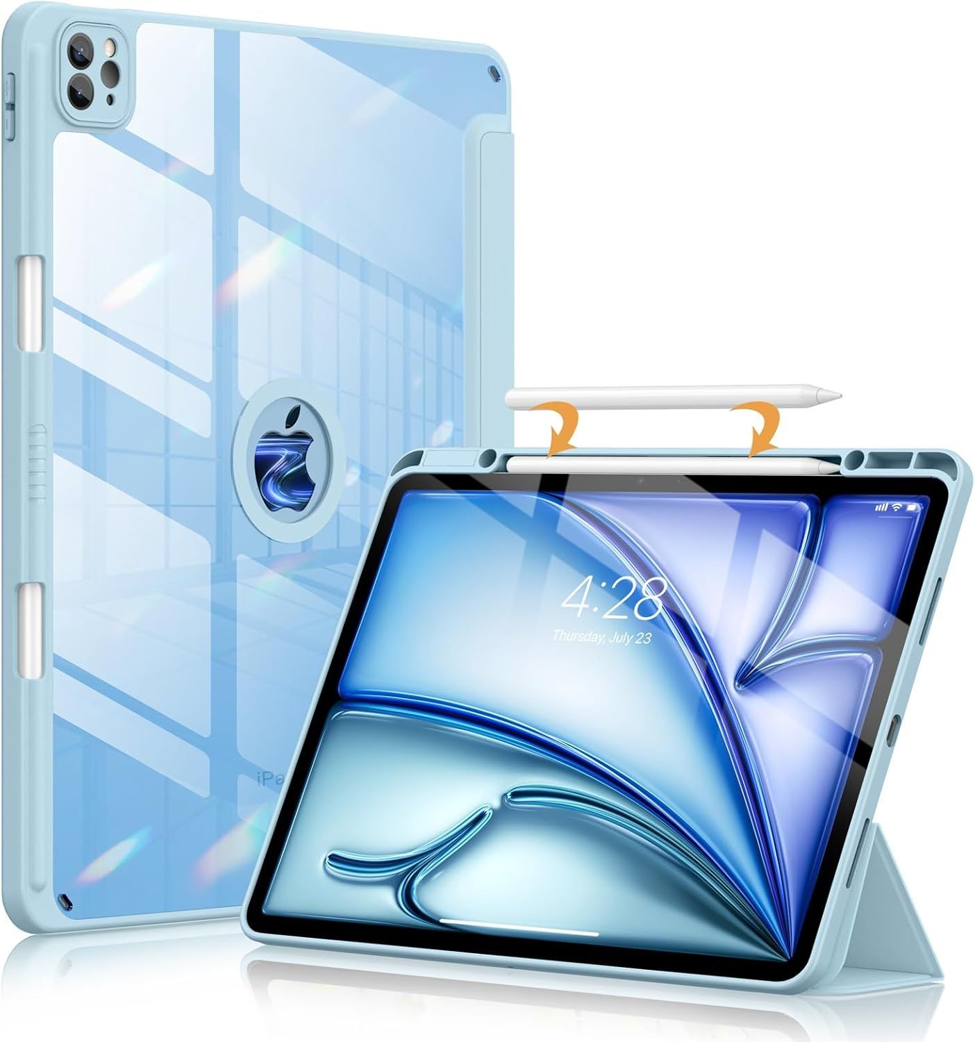 Funda para iPad Air 13 M2 2024/Pro 12.9 (6ª/5ª/4ª/4ª generación, 2022/2021/2020)