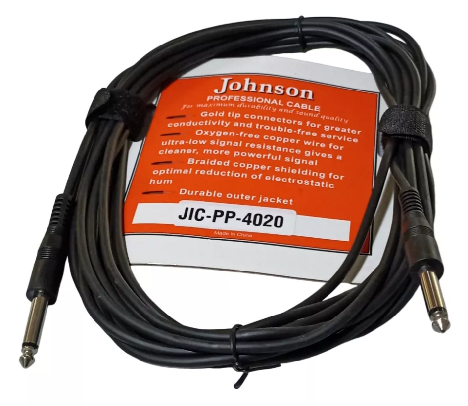 Cable para Instrumentos Plug 6.5mm Jhonson 6 metros