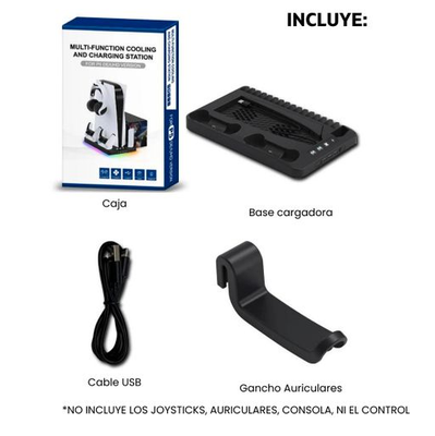 Base de refrigeración para PS5 (no es compatible con PS5 slim)