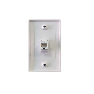 FACEPLATE RJ45 CAT 6 DE 1 PUERTO CON JACK, NEXXT
