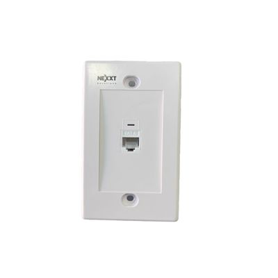 FACEPLATE RJ45 CAT 6 DE 1 PUERTO CON JACK, NEXXT
