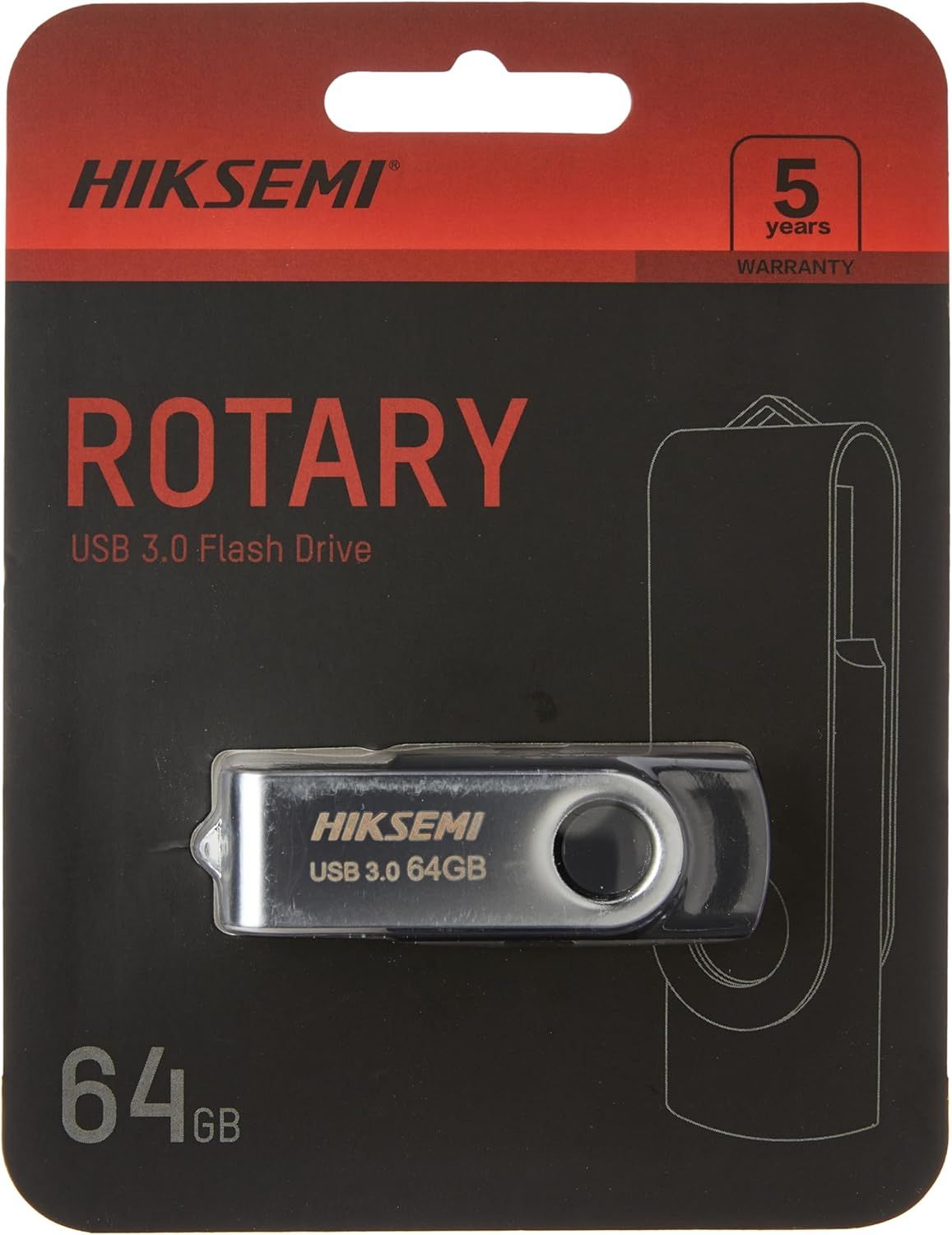 Pendrive HIKSEMI 64GB USB 3.0 Rotary