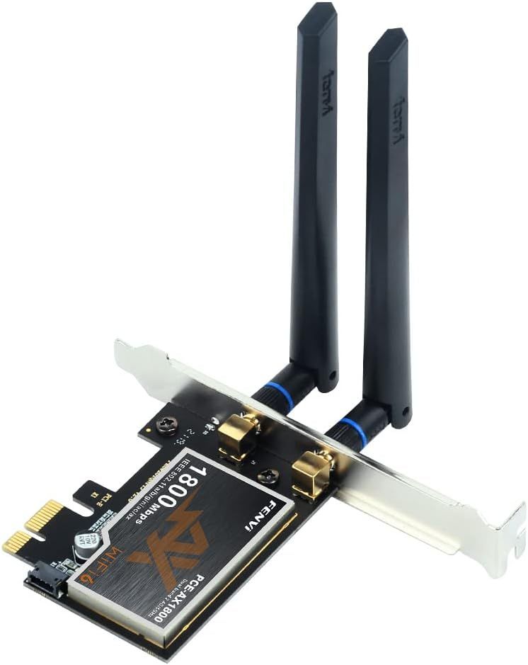 Tarjeta red WiFi 6 AX1800Mbps, BT5.2, FENVI