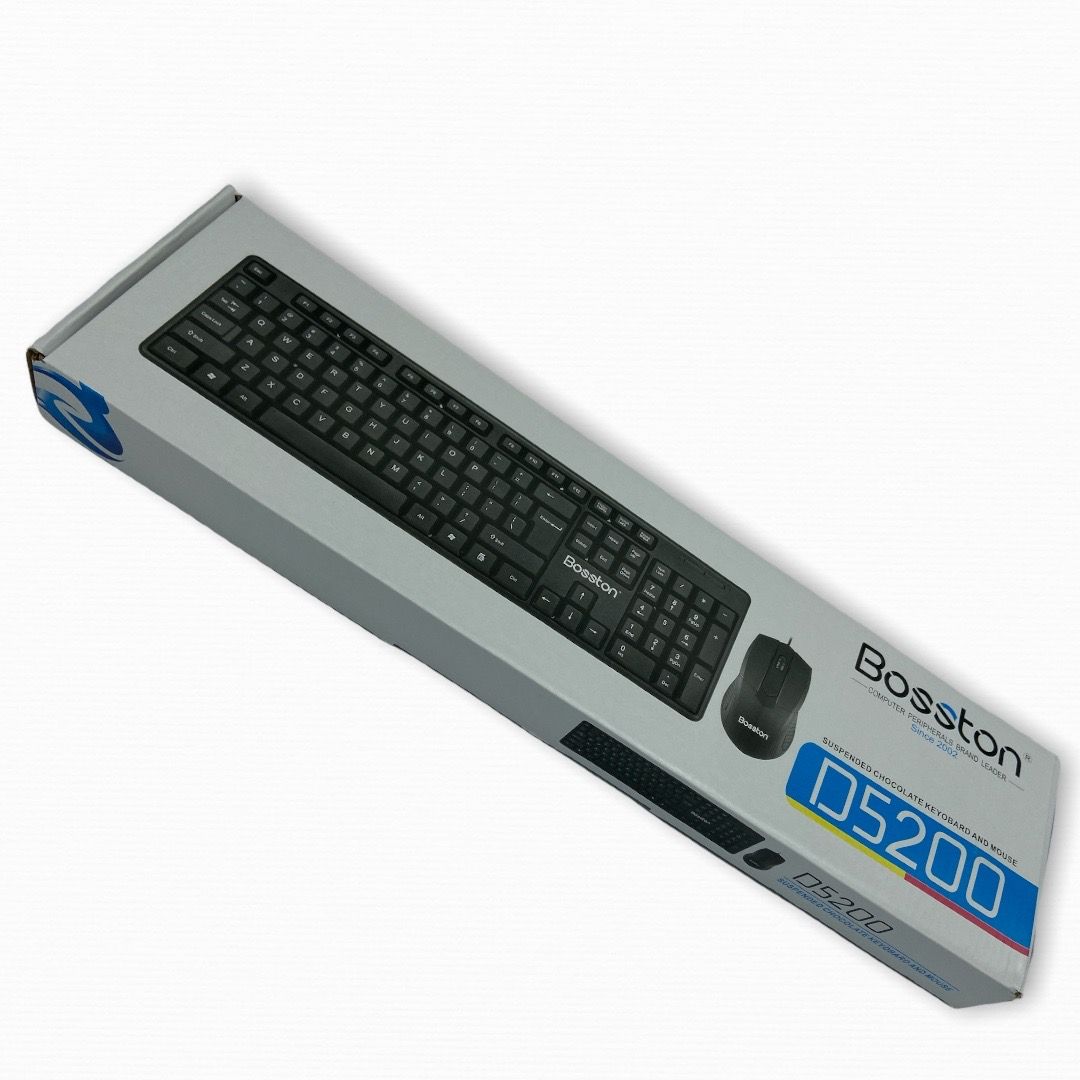 Combo Teclado + Mouse Usb Alámbrico Bosston D5200