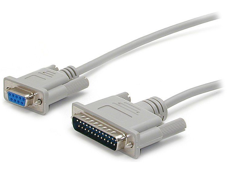 Cable de módem nulo serial DB9 a DB25, Startechm com