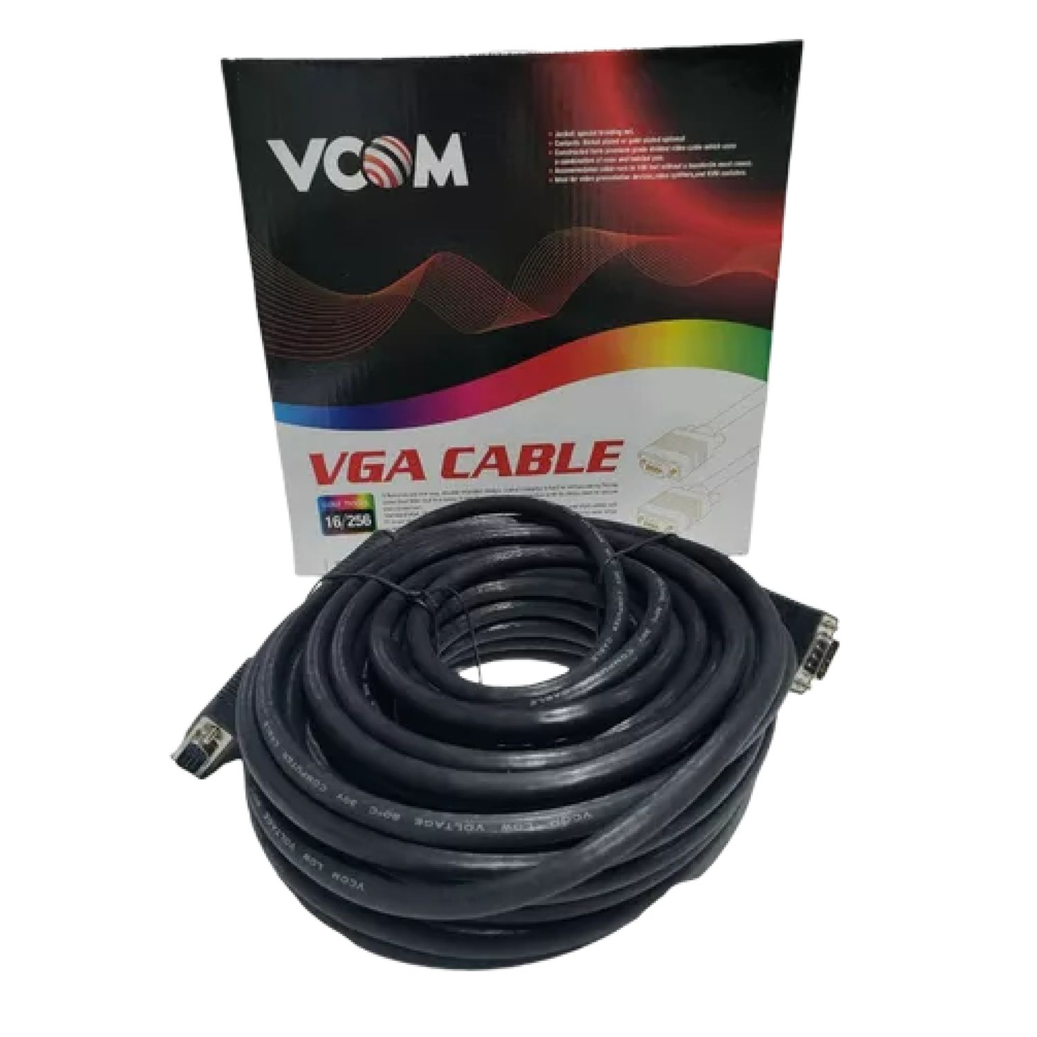 Cable VGA VCOM macho a macho, 15 METROS