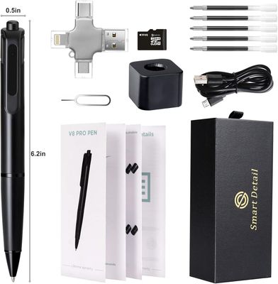 camara corporal 4k tipo Boligrafo. smart detail