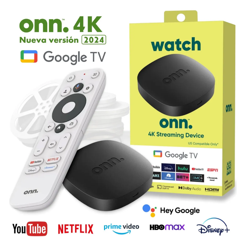 Watch Onn Google Tv 4k Streaming Android Dolby Atmos Hdmi