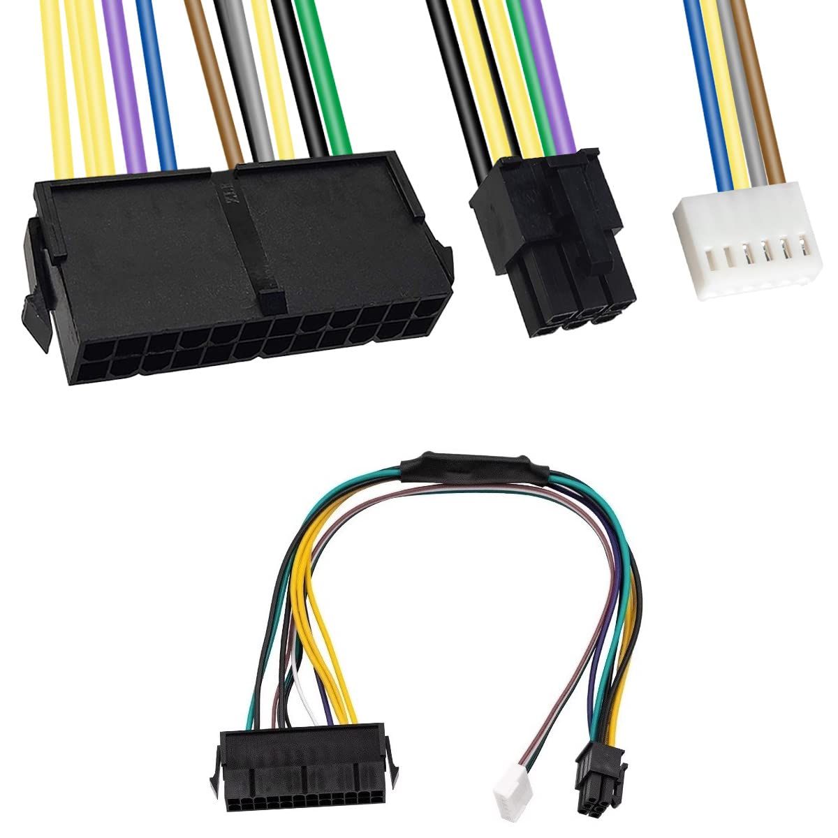 Cable adaptador de corriente ATX de 24 pines a 6 pines para estación de trabajo HP Z230 SFF 18E4 / Z220 SFF