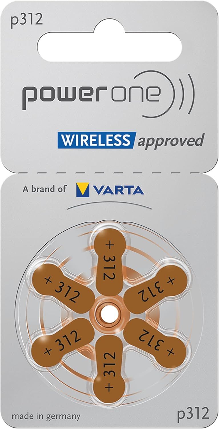 Baterias para equipos auditivos power one tamaño P312