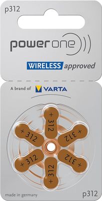 Baterias para equipos auditivos power one tamaño P312