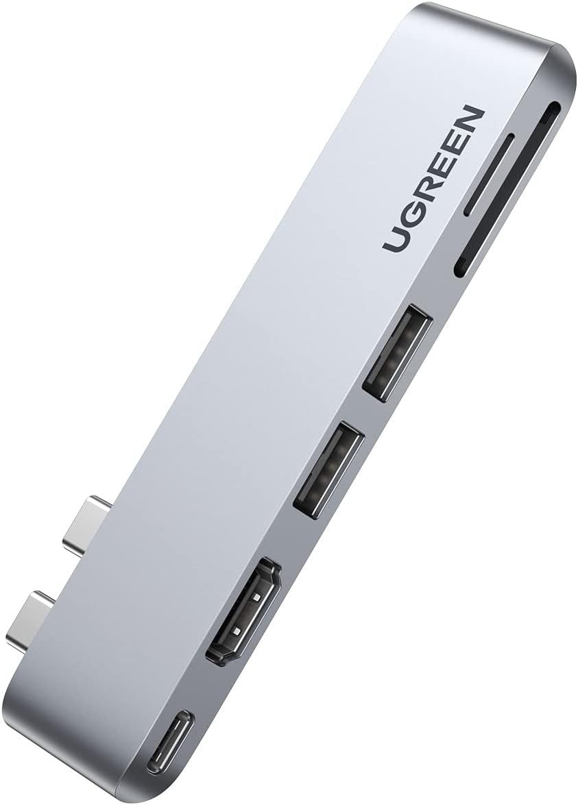 Hub USB C UGREEN para MacBook Pro 2023, 6 en 2 tipo C con HDMI 4K