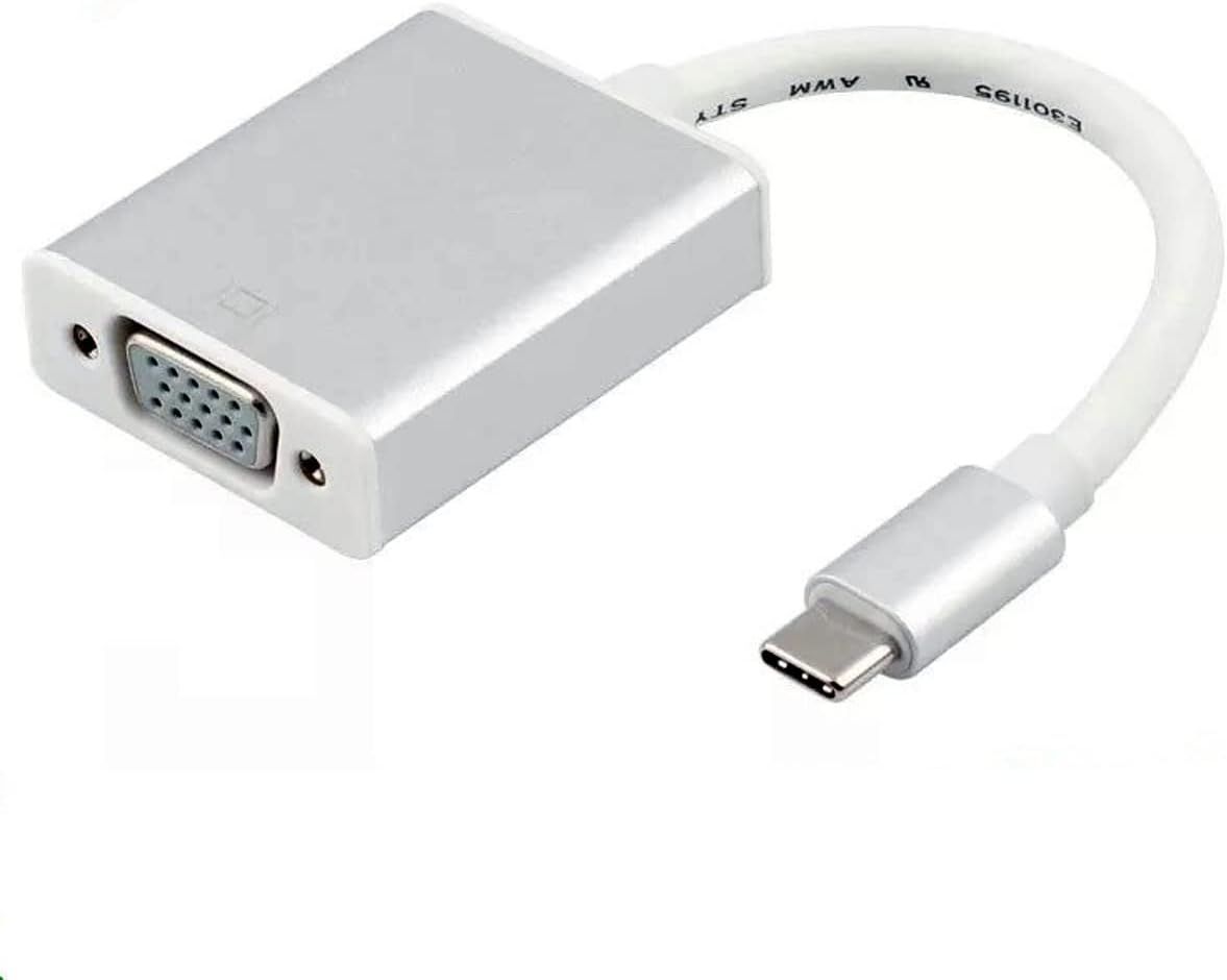 Adaptador USB C a VGA, Macho a Hembra