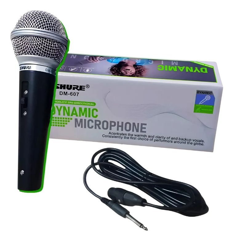 Microfono Profesional Hwin Dm-607 Alambrico Kareoke Musica