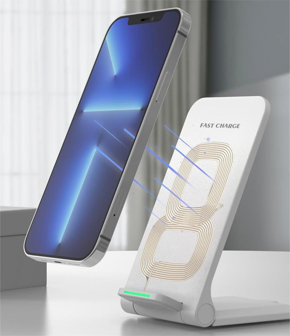Cargador inalámbrico de 15W con base plegable