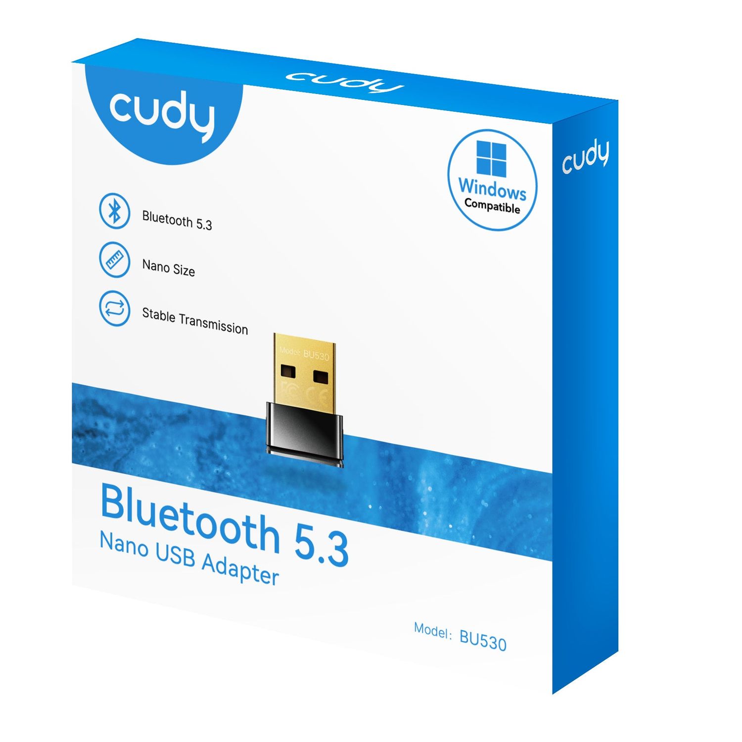 Adaptador nano USB Bluetooth 5.3, CUDY BU530