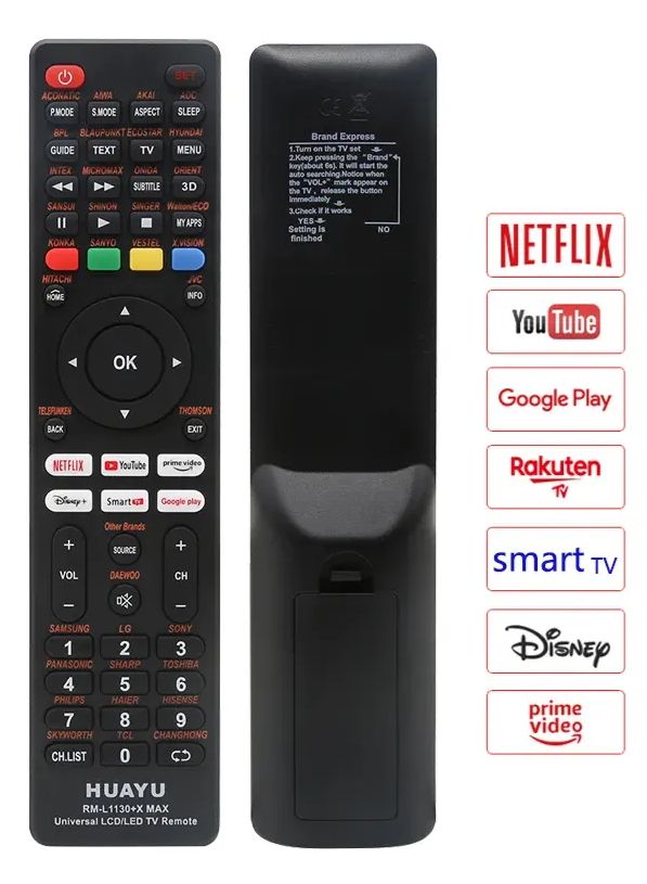 Control Universal Smart Tv Todos Los Modelos rm-l1130+ x max